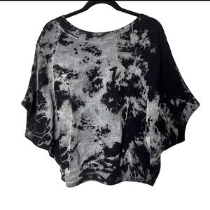 Schmatta Chic Tie Dye‎ Top Relaxed Flowy Lagenlook Dolman Sleeve Hippie SM